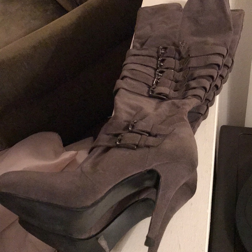 Gently used knee high boots